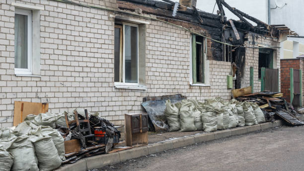 Professional Fire Damage Removal technician working in Annandale, MN